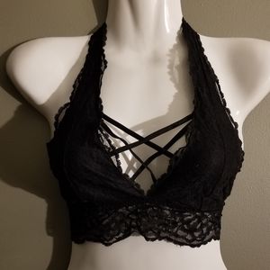 Victoria's Secret Lace Bralette XS Black